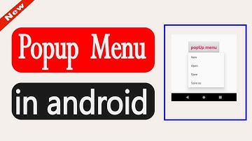 pop up menu in android bangla