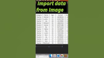 Import data from image in Excel #excel #exceltips #exceltutorial