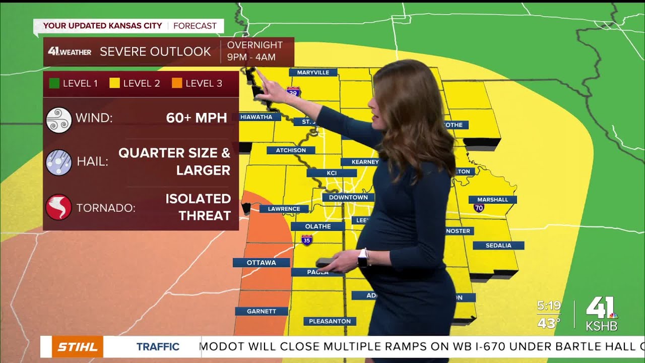 Cloudy, windy today with severe storms developing after sunset - YouTube