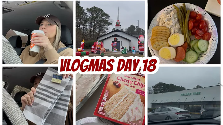 VLOGMAS DAY 18 | DOLLAR TREE HAUL | DOLLAR TREE SHOP WITH ME | DINNER 