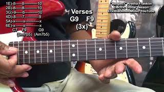 How To Play RESPECT Aretha Franklin On Electric Guitar R&B Style - Tribute @EricBlackmonGuitar