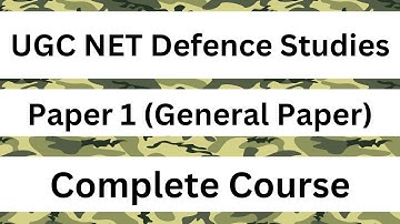 UGC NET JRF Defence & Strategic Studies Complete Course Video Lectures, Notes, PYQ & Test Series