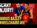 Darius Bazley Wheelchaired Off After Scary Knee Injury | NBA Summer League 2025