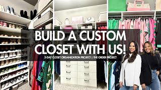 HUGE CLOSET TRANSFORMATION! Come along with us on a 3day Custom Closet Project!