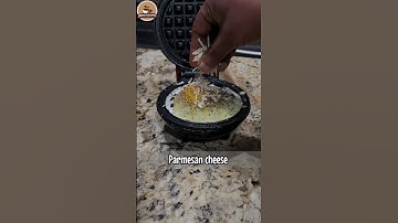Quick Healthy Egg Waffle with Parmesan Cheese/ Dash Mini Waffle Maker