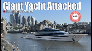 Giant Superyacht Attacked for Second Time by Eco-Activists | SY News Clips