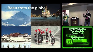 BSidesLV 2013   5 1 4 GTFO FTW Hacking Your Lifestyle for Fun and Profit   Beau Woods and Taylor Ban