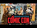 First visit to singapore comic con  2022 4k  cosplays and tour