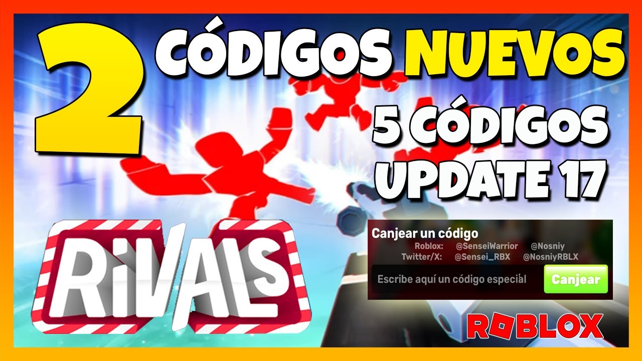 ✅ 2 CÓDIGOS NUEVOS ✅ 5 CÓDIGOS de 💥 RIVALS 💥 Llaves Gratis y Wraps 💥 Update 17 💥 RIVALES ROBLOX 💥