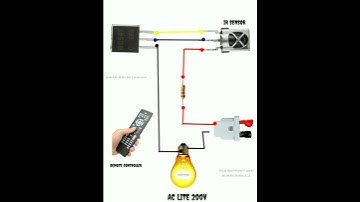How to IR Sensor Remote Control with Bulb Circuit | #shots#remotecontrol ||