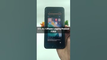 How to Fix iOS 26.1 iPhone Lagging Problem? #shorts #iphone