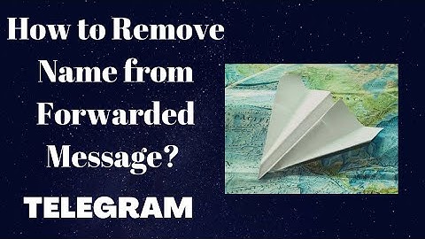 How to Remove Name from Forwarded Message | Hide Sender Name | SHIKARI | #telegram #tricks