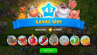 Township Level 42 Part 2 Level up reach to Level 43|тауншип| township game| township mobile| levelup