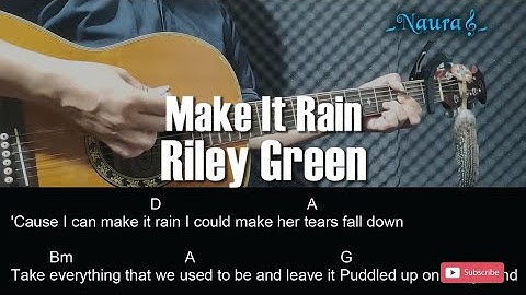 Thumbnail of Riley Green - Make It Rain Guitar Chords Lyrics
