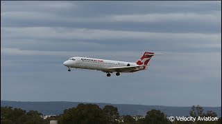 Qantaslink Networkvh-Nxo Boeing 717-231 Arriving At Perth Airport Rw 03