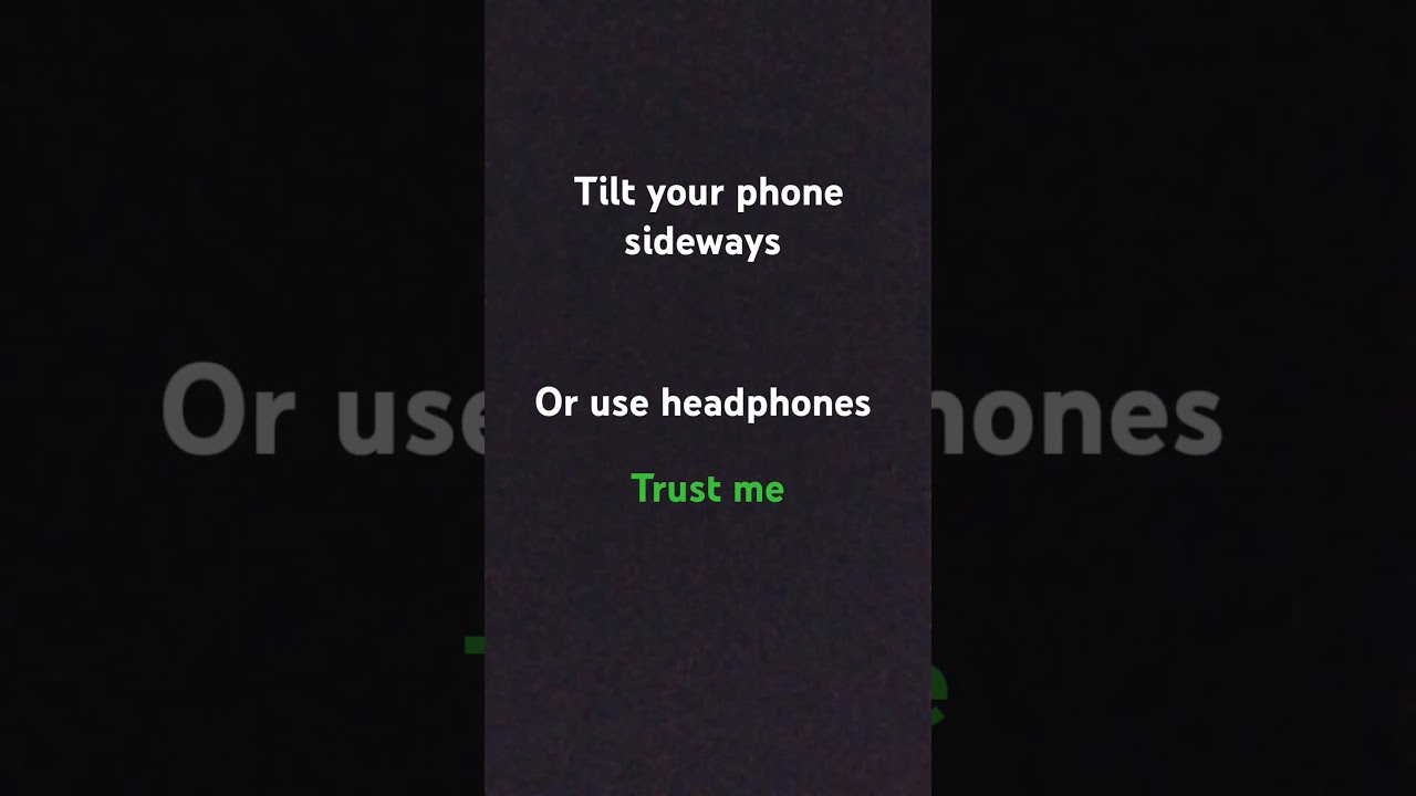 Try with headphones 