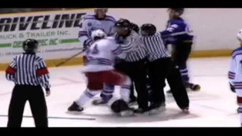 Hockey Fights - McCabe vs Sangster Nov 19