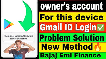 Please sign in using one of the owner