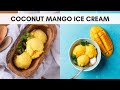 4-Ingredient Mango Coconut Ice Cream (Vegan, Dairy-Free, & Paleo)