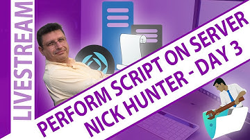 FileMaker Perform Script on Server (PSoS) - with Nick Hunter - Day 3