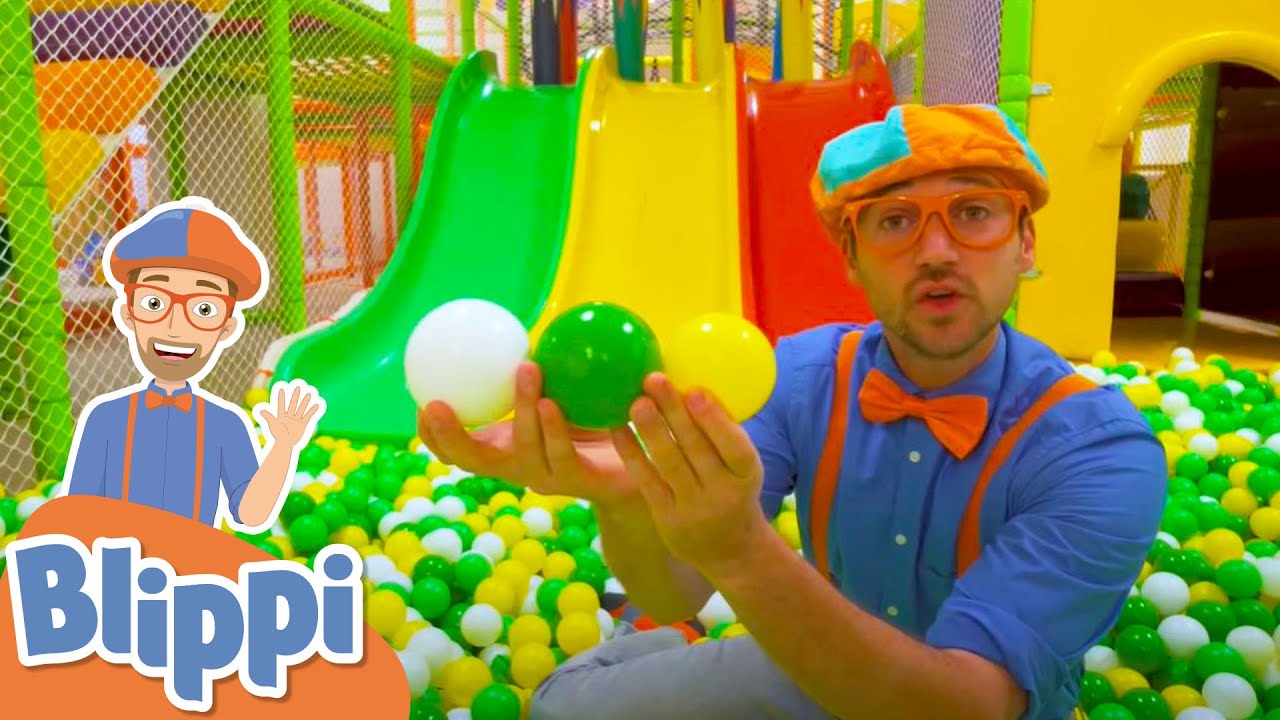 ⁣Blippi Visits Jumping Beans Indoor Playground For Toddlers | Educational Videos For Kids