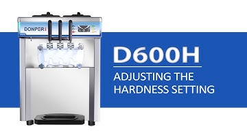 D600H - Adjusting Hardness Setting