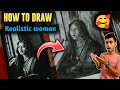 🖌️ beutiful woman drawing Art Tutorial skatch video beginner pencilsketch video art drawing video