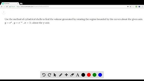 Use the method of cylindrical shells to find the volume generated by rotating the region bounded by…