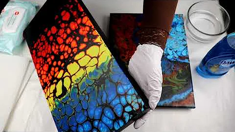 #89 How to Clean SILICONE off Acrylic Pour | All you need is 4 simple items | Quick and Easy Method