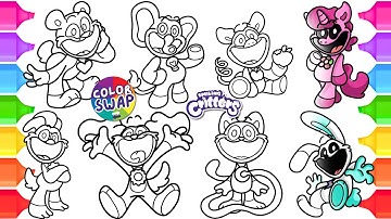 Smiling Critters COLOR SWAP Coloring Page | Poppy Playtime Chapter 3 | Satisfying Coloring Video