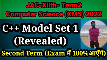 Computer Science Model Set 1|| Term 2|| JAC Board Exam 2022