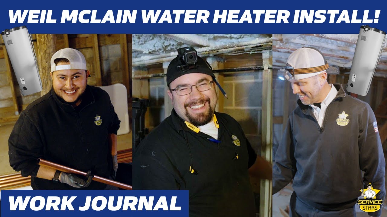 INSTALLING A WEIL MCLAIN INDIRECT WATER HEATER! - YouTube