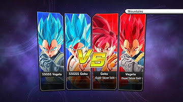 Dragonball xenoverse 2 Ssgss goku and vs  Ssgss vegeta vs Ssg goku and Ssg vegeta