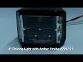 4 driving light with amber strobe