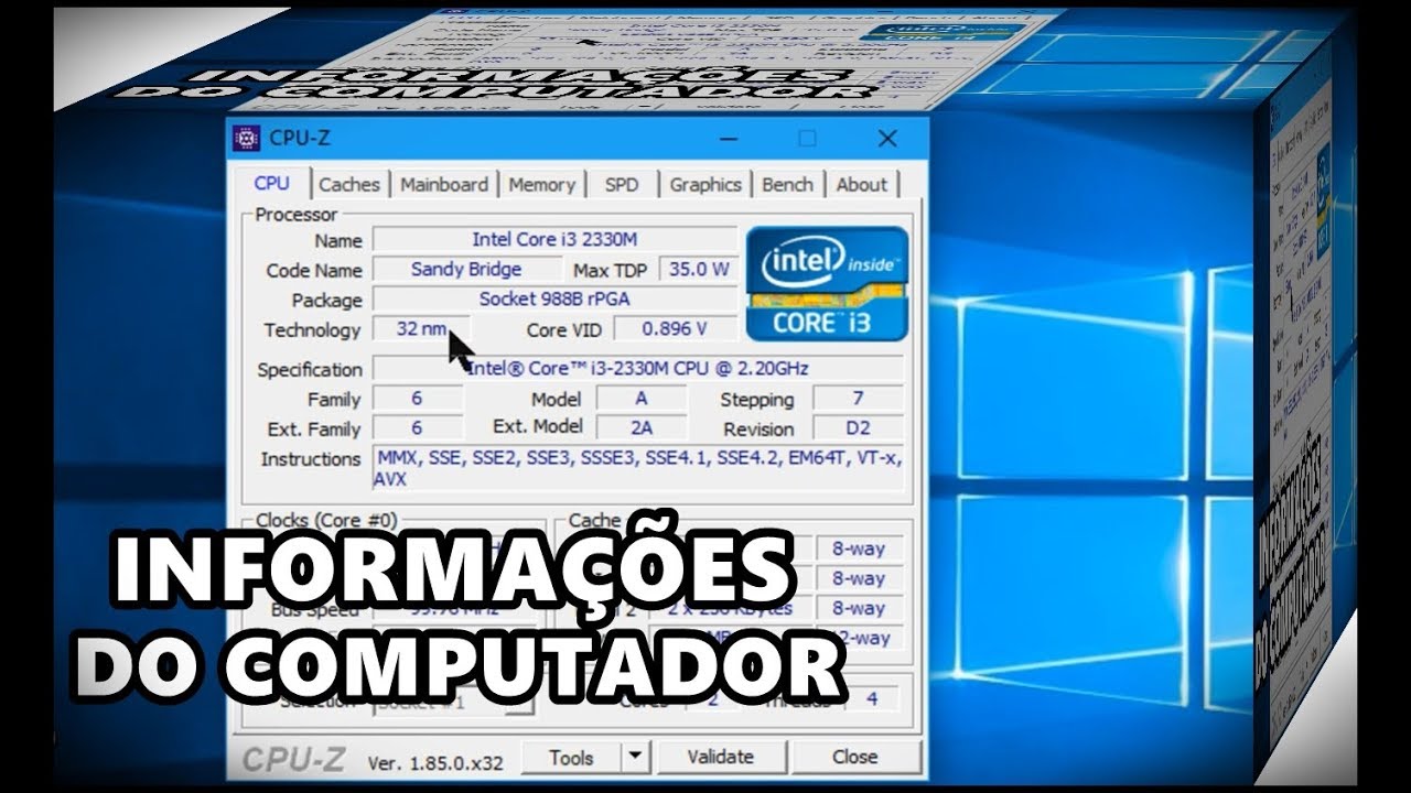 Como Descobrir As Configuracoes Do Seu Computador E Caracteristicas Do Processador Memoria E Outros Youtube