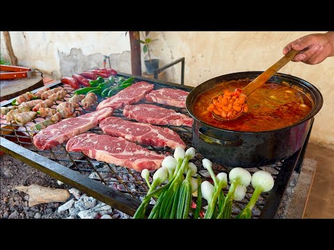 Todos los complementos para comer deliciosos Frijoles Charros Ruta la Nueve