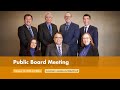 Public board meeting  february 13 2024