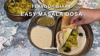 how to make Masala dosa |  Quick & Easy Dosa Filling | flavourdiary