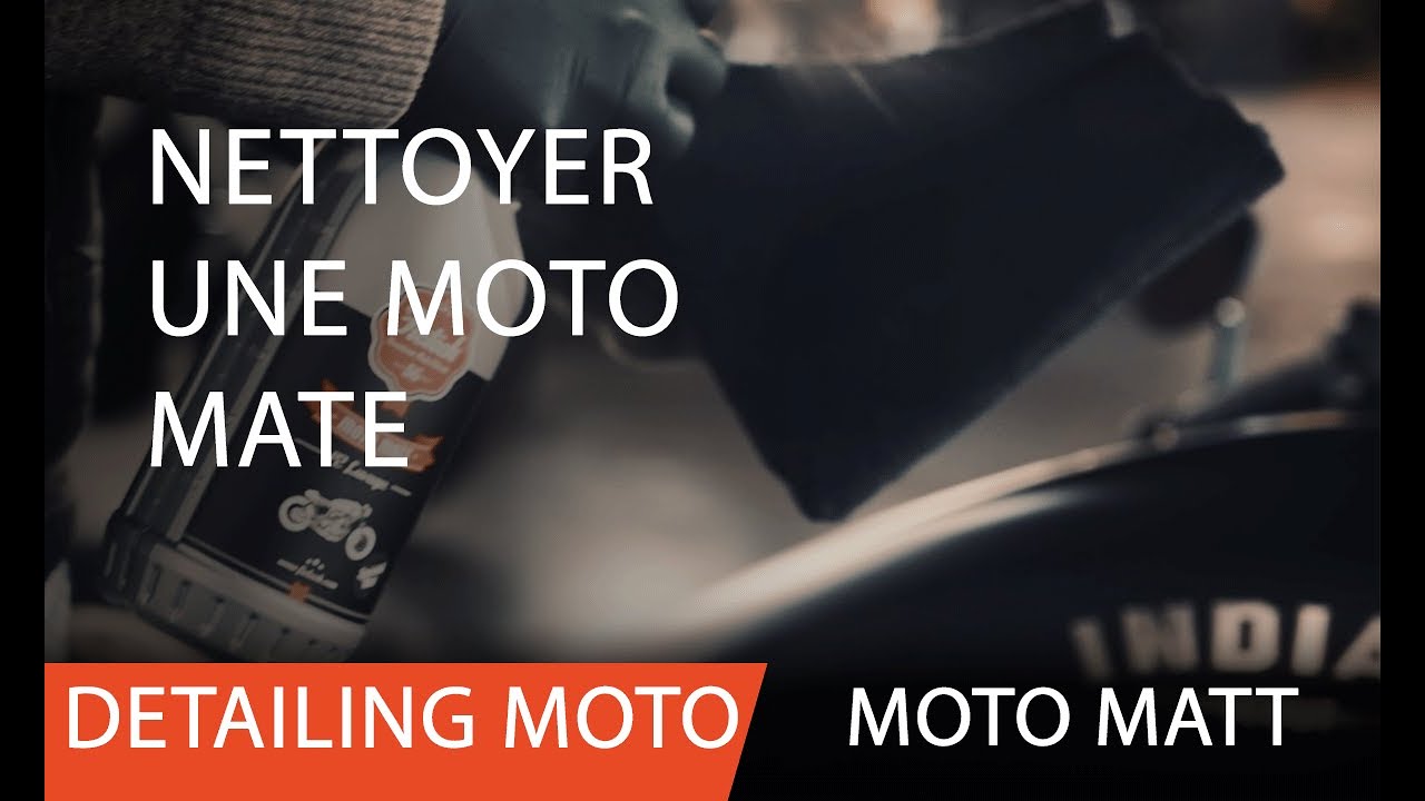 Detailing Moto : Comment Nettoyer Une Moto Mate ? - Youtube