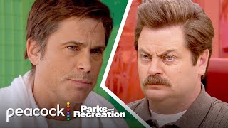 the ultimate Ron vs Chris standoff | Parks and Recreation