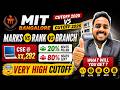 MIT Bangalore Rank vs Branch 2026 🔥 | MIT Manipal Cutoff 2026 | Manipal Counselling 2026 |MET Result