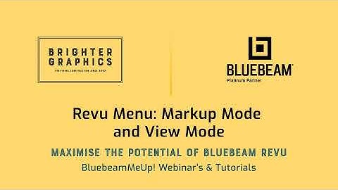 Markup Mode/View Mode in Revu: Everything you need to know - Brighter Graphics