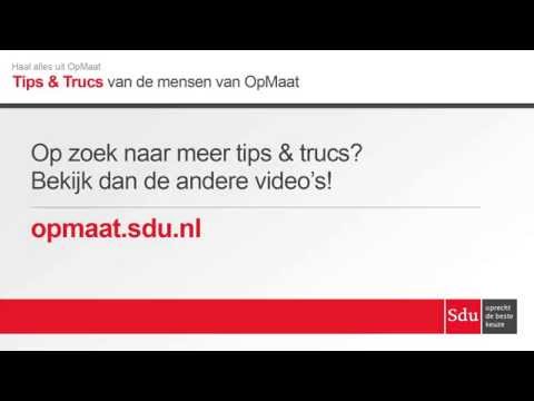 OpMaat Tips en Trucs: Alle informatie gekoppeld met de NJCAI buttons