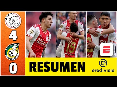 PARTIDAZO de Jorge Sánchez en GOLEADA del Ajax 4-0 sobre Sittard. Edson, titular | Eredivisie