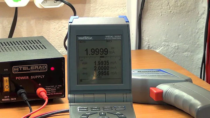 Multimeter Reference Check #5 - Current reference temperature stability test