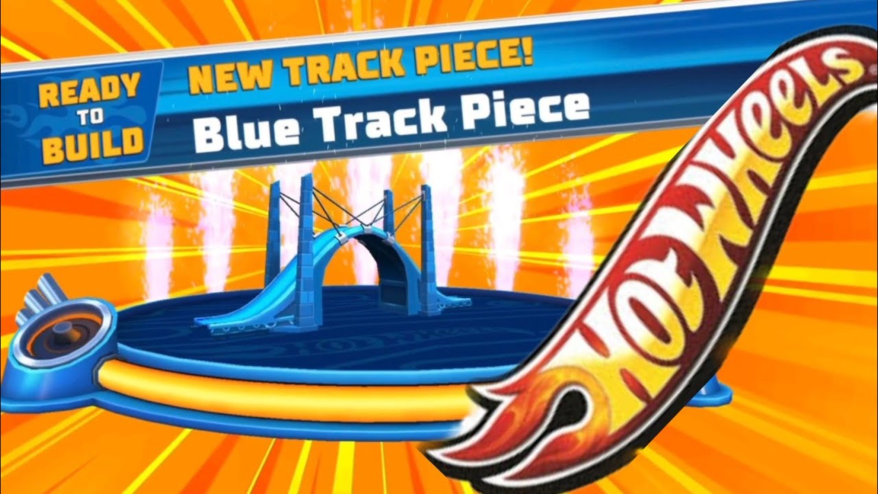 GAMEPLAY HOT WHEELS UNLIMITED UNLOCK BRIDGE BLUE TRACK PIECE