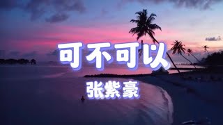 可不可以 - 张紫豪（抖音热门歌）「不希望我的未来不是你 只愿意和你永远不分离 趁我还没有过保质期 趁你还愿意」 【动态歌词】