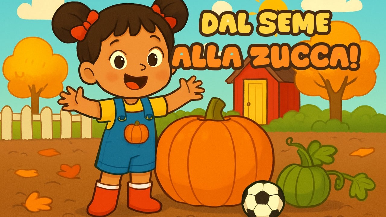 Canzone della Zucca per Bambini 🎃 Dal Seme alla Zucca di Halloween | Come Cresce la Zucca