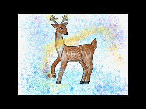 Северный олень Рисование поэтапно   #DrawingforKids #howtodraw  a reindeer Step by step drawing