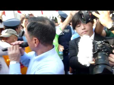 【フジ抗議２】 #４ 抗議文手交の様子